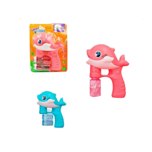WB11682 PISTOLA LANCA BOLHAS GOLFINHO LUZ E SOM A PILHA WELLKIDS