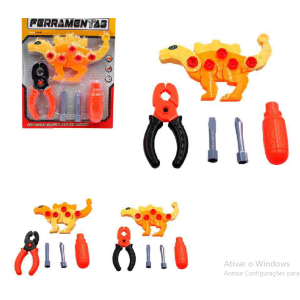 WB 12489 KIT MONTA E DESMONTA DINOSSAURO 5 PCS WELLKIDS