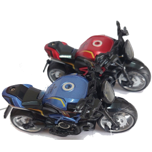 ME1-11 BRINQUEDO MOTO DE METAL A FRICCAO, C/ LUZ E SOM