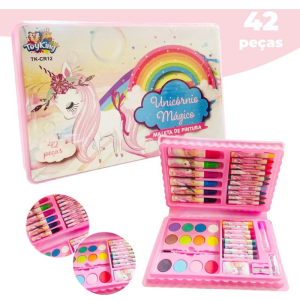 BRU TK-CR12 KIT P USO ESCOLAR MALETA COLORIDA C/ 42 PCS