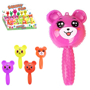 TK-AB4911BRINQUEDO URSO COM SOM + LUZ SQUISHY POP A BATERIA DP PLAY