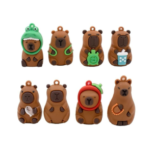 TOP-1571 BRINQUEDO SUPRESA  ANIMAL CAPYBARA, DE PLASTICO PVC 