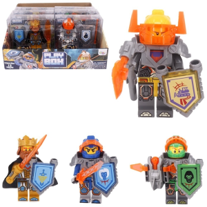  WB7698 BONECO CAVALEIRO MONTA E DESMONTA PLAY BOX COM ACESSORIOS SORTIDOS 3 PECAS NA CAIXA